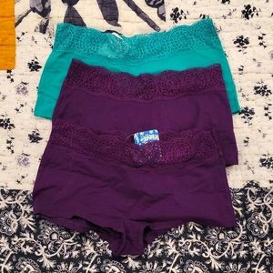 (4 bundle) FREE PEOPLE (Intimately FP) Lace Panties